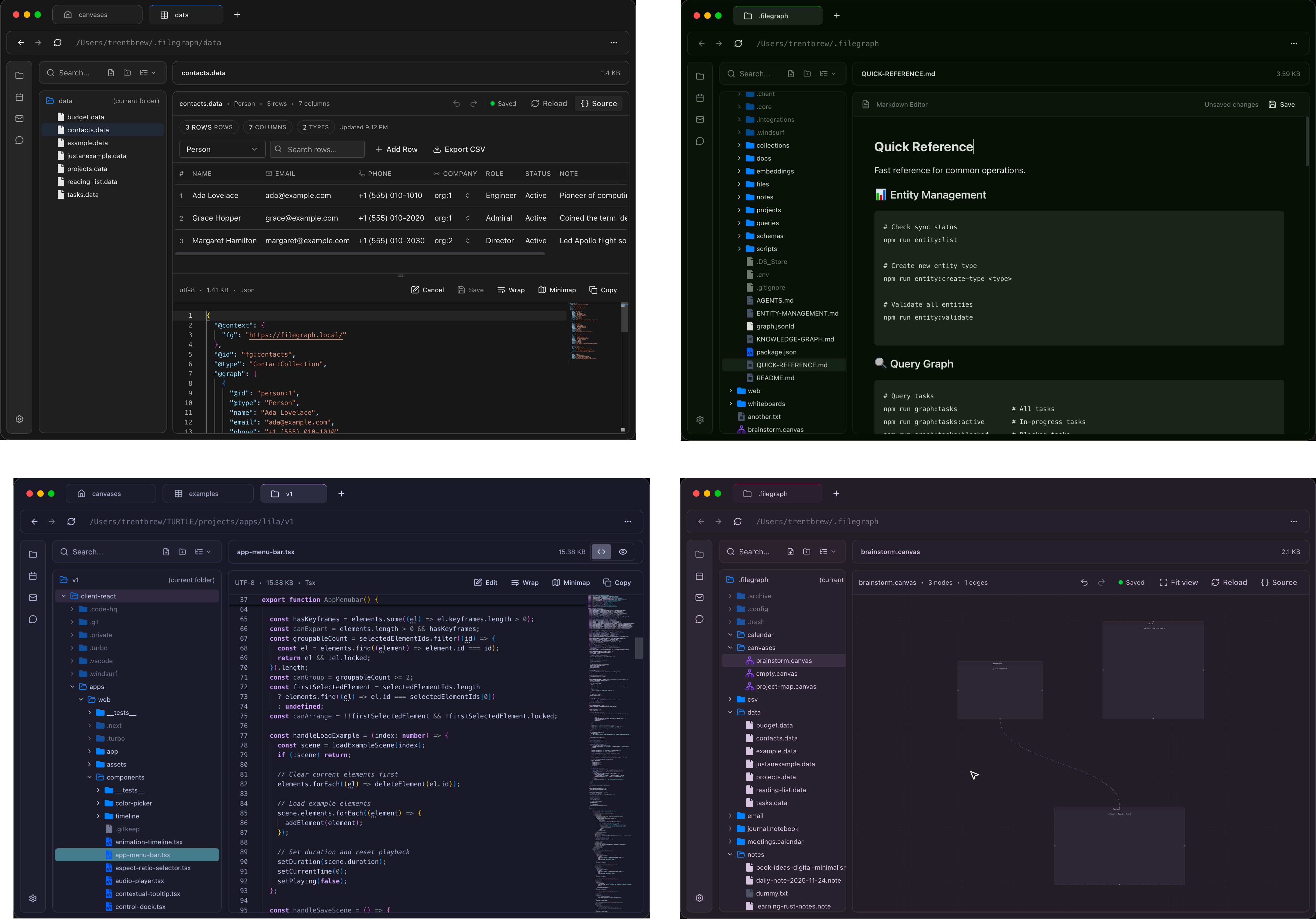 Filegraph vault structure